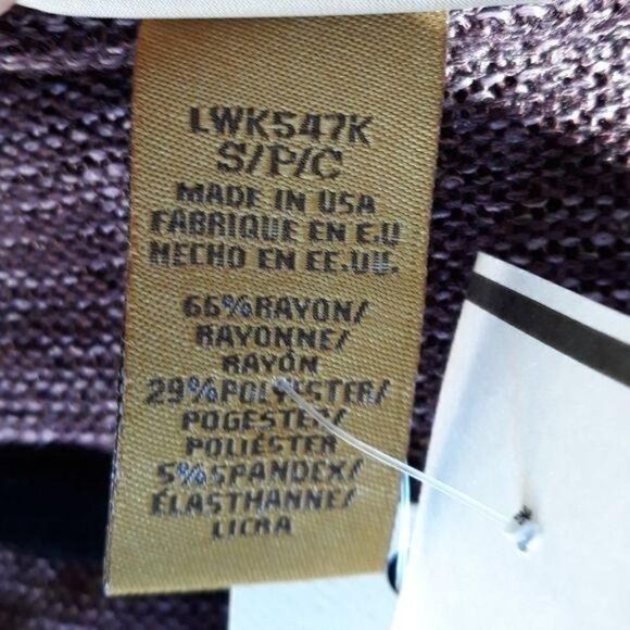 90's Wrangler Western Grunge Marled Knit Oversized Tunic Top  Lace Hem Wine Sz S - Picture 11 of 12